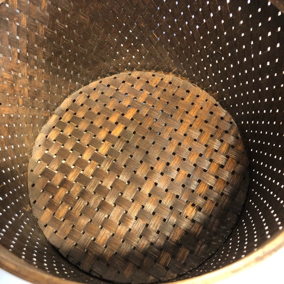 2 Vintage Woven Canisters Containers With Lids - Picture 14 of 16